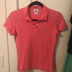 Lacoste Pink Short Sleeve Polo